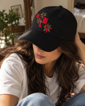 Hand-Embroidered Cap