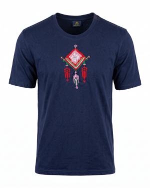 Diamond Heritage Hand-Embroidered Cotton T-Shirt
